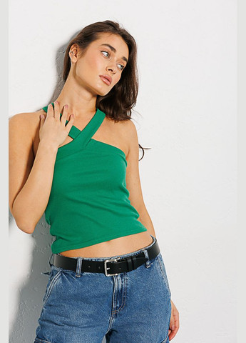 Трикотажний кроп-топ із бретелями через шию Arjen (289385762)