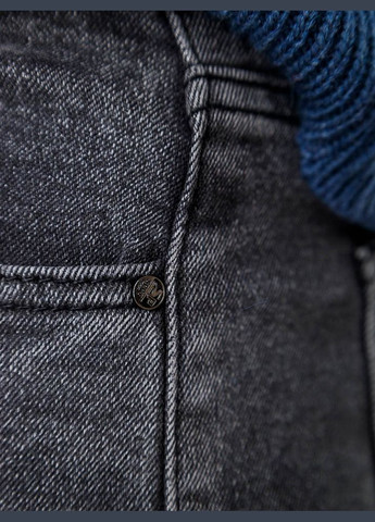 Серые зимние мужские джинсы мом цвет серый цб-00235544 SPP'S