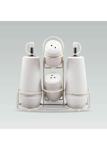 Набір для спецій MR-20002-04-S-White 5 білий предметів Maestro (335584158)