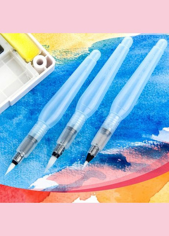 Набір пензликів з резервуаром для води (Water Brush Pen) 3 штуки Worison (322635025)