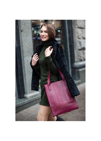 Шкіряна сумка жіноча через плече шоппер Бетсі бордова Crazy horse BlankNote (302007657)