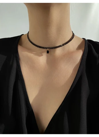 BLACK SPINEL DOUBLE CHOKER No Brand шпинель нержавеющая сталь золото (394240997)