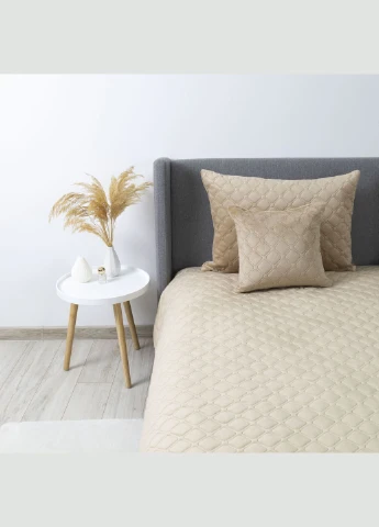 Покрывало ТЭП "" 220*240 см 1шт Золотой беж/Ромб круглый ТЕП VELOUR (304430137)