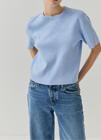 Голубая летняя футболка H&M