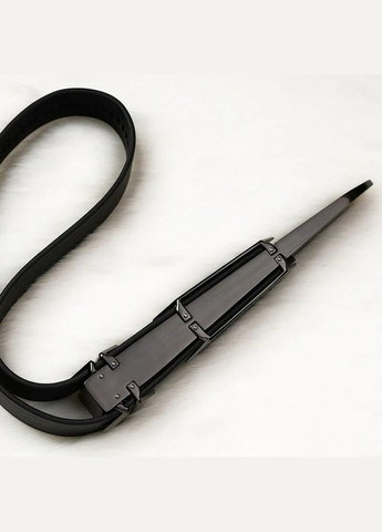 Ремень с регулируемой длиной, натуральная кожа и металл, черный Lockink (297130671)