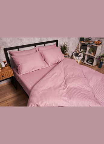 Комплект постільної білизни Satin Stripe полуторний євро 160х220 наволочки 2х70х70 (MS-820003557) Moon&Star Stripe Candy (288044207)