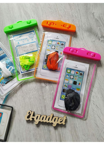 Універсальний водонепроникний чохол для телефону з обідком, що світиться, оранжевий. Trends (360897152)