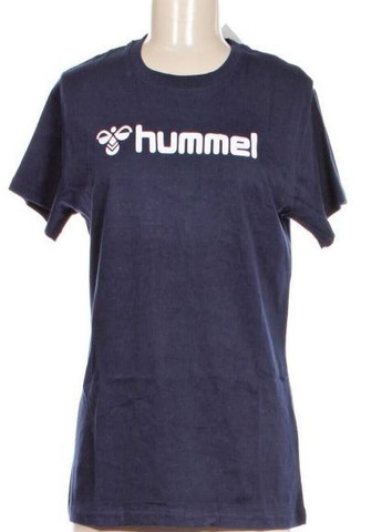 Синяя летняя футболка Hummel