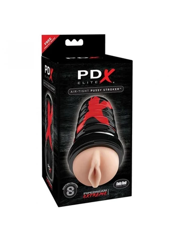 Мастурбатор в колбе вагина бежевого цвета PDX Elite Air Tight Pussy Stroker Pipedream (382840677)