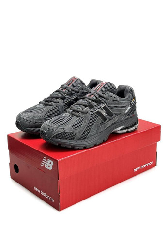 Темно-сірі Осінні кросівки чоловічі new balance dark grey black No Brand 1906R New