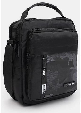 Сумка планшет через плечо текстильная мужская для документов и для телефона маленькая Черный 40246 Monsen (361348708)