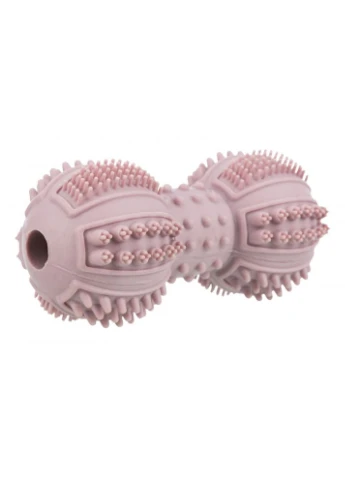 Игрушка Junior Dumbbell для щенков Гантель шипованная резина розовая 9 см 4011905333434 Trixie (381757586)