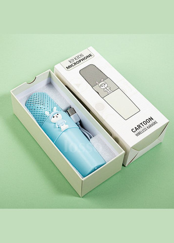 Караоке мікрофон дитячий на акумуляторі KIDS K9 Premium блакитного кольору Losso (327041510)