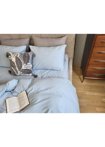 Постельное белье Небесно (W1281) вареный хлопок Евро размер, наволочки 50/70 No Brand (363195173)