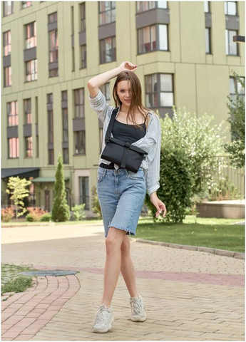 Женская сумка через плечо мессенджер MZH черный тканевый (R-70301065-VS) Sambag (302450289)