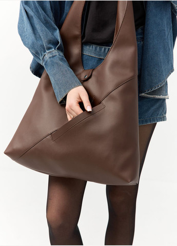 Жіноча сумка хобо шоколадна Sambag (322735711)