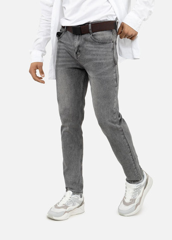 Серые демисезонные мужские джинсы цвет серый цб-00246657 SPP'S