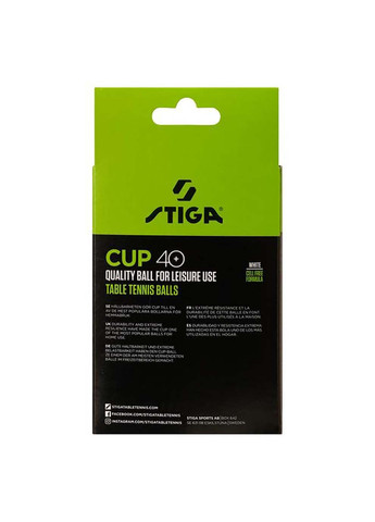 Мячики для настольного тенниса Cup ABS 12 шт Stiga (367593796)