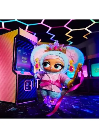 Мягкая игрушка‑сюрприз на подвесе Пушистый маскарад. Мишка Рина L.O.L. Surprise! (404550241)