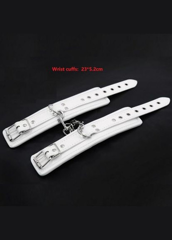 Наручники шкіряні білі Under Control No Brand (303893006)