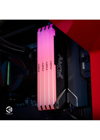 Модуль пам'яті 16GB DDR4 3200MHz Beast RGB Fury (KF432C16BB12A/16WP) Kingston (368575763)