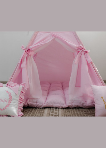 Вигвам для девочки Принцесса БОН БОН Именной + корзина для игрушек. Полный комплект No Brand (316257054)