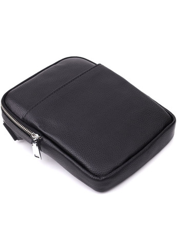 Удобная вертикальная сумка для мужчин из натуральной кожи с карманами Черный (sku_22862) No Brand (328922403)