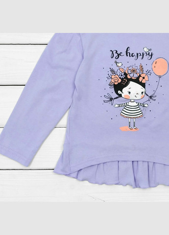 Фиолетовая демисезонная лонгслив для девочки dexter`s с длинным рукавом lily dexter's