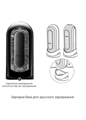Вибромастурбатор Tenga Flip Zero Electronic Vibration Black, переменная интенсивность, раскладной No Brand (366879013)