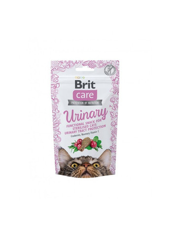 Лакомство для кошек Care Crunchy Cracker Urinary 50 г, для мочевыделительной системы Brit (292258565)