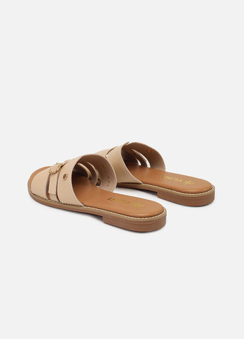 Бежевые шлепанцы женские цвет бежевый цб-00264121 Yuki