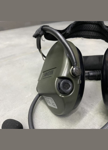 Тактичні активні навушники з мікрофоном Supreme MIL CC із заднім тримачем, колір – Олива (76332-06-S) Sordin (331154768)