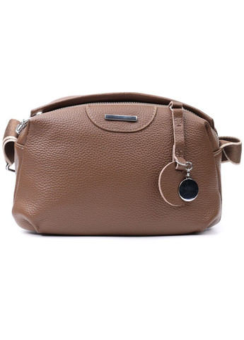 Сумка кроссбоди с широким ремнем через плечо женская с двумя отделениями из натуральной кожи 22596 Vintage (329195482)