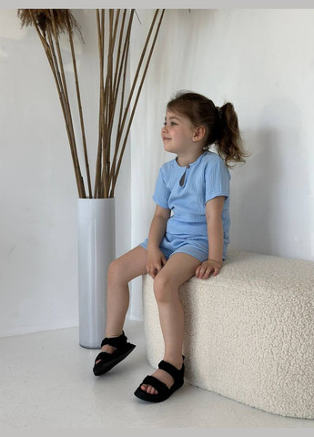 Голубой летний костюм с шортами Україна UMButik