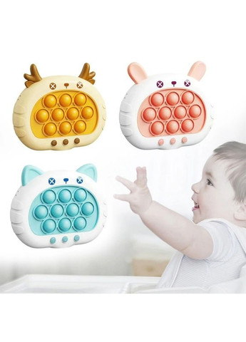 Электронная приставка консоль Quick Push Game приставка игры Pop It Антистресс-тек ток игрушка (Цвет: О) No Brand (365721800)