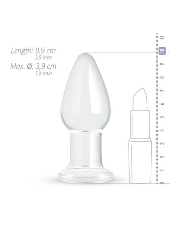 Скляна анальна пробка Glass Buttplug No. 24 Gildo (297587265)