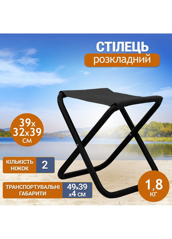 Набір Парасоля рибальська UT25SPAG+Стілець розкладний NeRest NR-25 Чорний 4820211100605_1 Flagman (363979078)