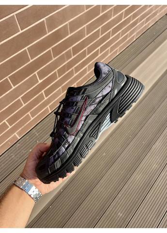 Чорні Осінні кросівки чоловічі nike p6000 black red найк п-6000 No Brand