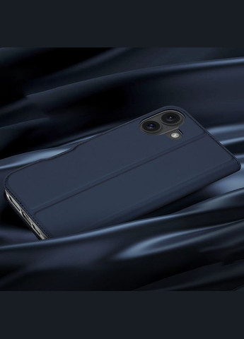 Чехол-книга с карманом для визиток для iPhone 16 Night Blue Dux Ducis (341485500)