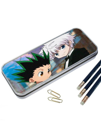 Органайзер для канцелярских принадлежностей металлический, кейс для мелочей Хантер х Хантер #004 7*18 см Silver No Brand (309153705)