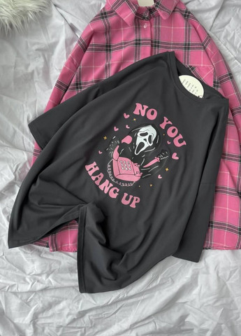 Базова повсякденна оверсайз футболка з візерунком та короткими рукавами Tik-Tak - (341735730)