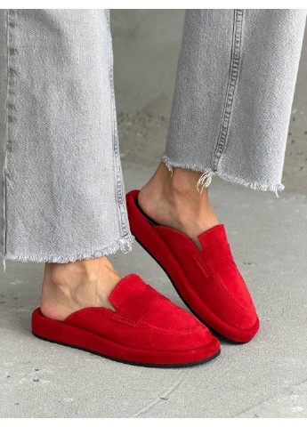 Красные красные сабо No Brand