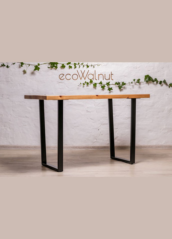 Стіл із прямокутними краями L (сосна) Стіл з вирізами для гаджетів та інших речей EcoWalnut (294342581)