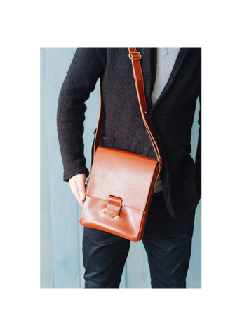 Мужская кожаная сумка- Esquire светло-коричневая BlankNote мессенджер (348359209)