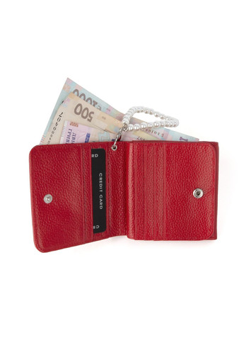 Гаманець жіночий маленький шкіряний Fuerdanni 1831-166 червоний HandyCover (365548093)