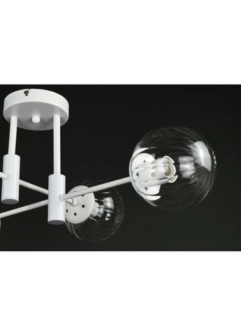 Люстра стельова на 4 лампочки 27760 Білий 26х65х65 см. Sunnysky (324395796)