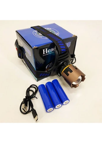 Фонарь налобный A50-TG Power Bank 3x18650 No Brand (385305949)