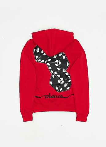 Худі фліс,червоний з принтом, Wesc (262975108)