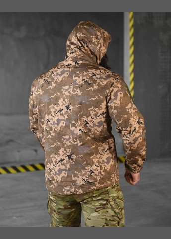 Тактична демісезонна куртка SoftShell піксель No Brand (317243829)