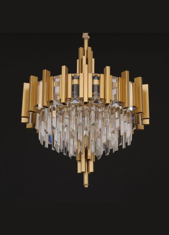 Люстра металева з кришталем 8 ламп 60х70 см Stellare (301941179)